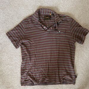 Howler Brothers Red and Blue Patterned Shirt